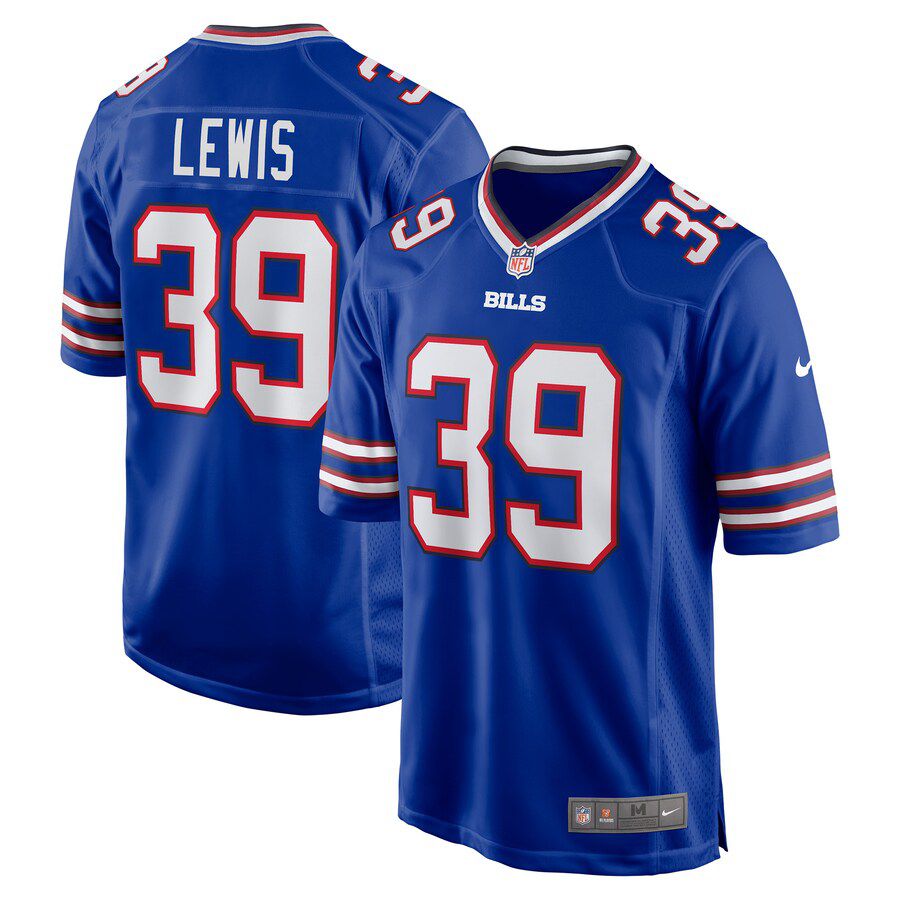 Men Buffalo Bills #39 Cam Lewis Nike Royal Player Game NFL Jersey